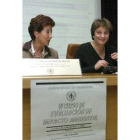 Ruiz (derecha), junto a la directora de la Politécnica, Ángeles Martín