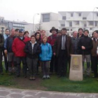 Los miembros de la asociación hicieron parada frente al auditorio de León.