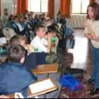 Gómez Ojeda, premio Nadal, en el colegio Nuestra Señora del Carmen de La Bañeza