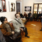 Francisco Fernández, ayer, con los colectivos culturales.