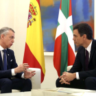 Reunión entre Pedro Sánchez e Iñigo Urkullu en la Moncloa.