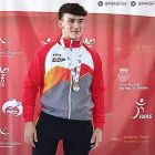 David Cubillas se colgó la medalla de oro en Portugal. DL