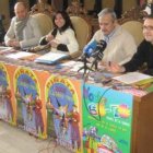 Integrantes de la comisión de fiestas del Ayuntamiento de Astorga durante la presentación del carnav