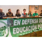 Los miembros de la plataforma, en la presentación. FERNANDO OTERO