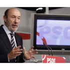 El secretario general del PSOE, Alfredo Pérez Rubalcaba.