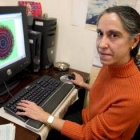 La presidenta de Spaceguard Spain, María Eugenia Sansaturio, en su despacho
