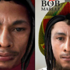 Dos usuarios de Snapchat utilizando el filtro de Bob Marley
