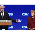 El líder de la CSU, Horst Seehofer, y la cancillera Angela Merkel, en noviembre del 2015.