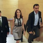 Bermúdez de Castro, Levy y Fernández-Maillo, integrantes del equipo negociador del PP. MARISCAL