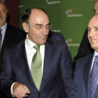 Vicente del Bosque, Ignacio Sánchez Galán y Evaristo del Canto.