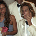 Tatiana Santo Domingo y Andrea Casiraghi, en la boda de Lauren Davis y Andrés Santo Domingo Dávila.