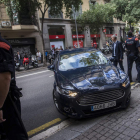 El mayor de los Mossos, Trapero, a su llegada a la reunión celebrada en la Fiscalía. QUIQUE GARCÍA