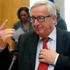 Juncker, en una reunión del cuerpo ejecutivo de la UE, en Bruselas, el 27 de julio.