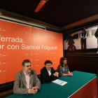 Fernando Álvarez, Samuel Folgueral y Cristina López Voces.