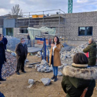 Visita al centro médico de La Robla de miembros del Colegio de Arquitectos y Aparejadores. DL