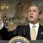 El presidente Bush durante una rueda de prensa ayer en Washington