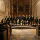 Un instante del concierto ofrecido ayer por el coro Ángel Barja en San Marcos.