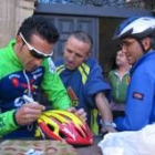 La plaza Mayor se llenó de aficionados al ciclismo