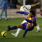 Marchena pugna con Rubén Castro por la posesión del balón