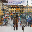 Gallo ve León desde el pasado y contempla los rincones más sugerentes de la ciudad desde una perspectiva decimonónica. CUEVAS