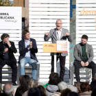 Romeva en un acto de campaña en Vilanova i la Geltrú. M. PÉREZ