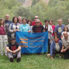 Grupo senderista ‘Las de Caín’ en su ruta de las minas del valle de Sabero.