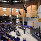 Vista general del Bundestag, el Parlamento alemán.