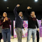 Fernández e Iglesias durante un acto en Zamora. J. L. LEAL