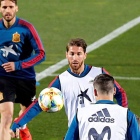 La selección española prepara el partido de hoy ante Noruega. ZIPI