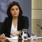 La vicepresidenta Soraya Sáenz de Santamaría. BALLESTEROS