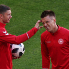 Jonas Knudsen (izquierda) junto a Henrik Dalsgaard.
