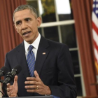 Obama, durante su discurso a la nación.