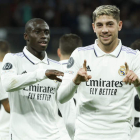 Fede Valverde cerró la cuenta realizadora del Real Madrid en un partido en el que los blancos sellaron el primer puesto del grupo. JUANJO MARÍN