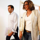 Tino Rodríguez y Ana Muñoz, ayer.