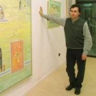 El pintor de Prado de la Guzpeña expone en la Casa de las Carnicerías