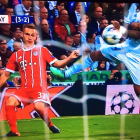 Las manos, el penalti, de Marcello no señalado por el turco Çakir ante el Bayern. /