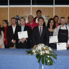 Cuadro de los galardonados en la feria de los productos de León.