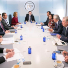 Rajoy preside una reunión del comité de dirección del PP.