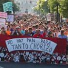 Manifestación de los 'indignados' en León