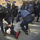 Incidentes entre la policía y estudiantes en Valencia
