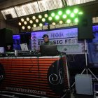Uno de los participantes en el festival de DJ en el CHF, ayer durante la actuación.