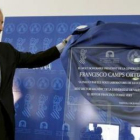 Camps, ayer, en la inauguración de una central de investigación de medicina de Valencia.