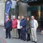 Riesco junto al resto de la delegación que defendió los intereses de Ponferrada en Melbourne.