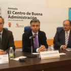 Pablo Lebrato, Juan Carlos Redondo y Eduardo Fernández durante la jornada.