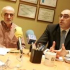 Pedro Álvarez Barriada y Carlos González-Antón, ayer en Ecourban