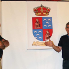 Un momento de la presentación del escudo de Matachana. M.Á.C