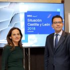 Yolanda Martínez-Bajo y Miguel Cardoso presentan Situación Castilla y León. RUBÉN CACHO