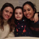 Heysa con su hermana Thalia y su sobrina Daniela. DL