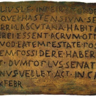 El bronce de Lascuta, la inscripción en latín más antigua conservada de España.