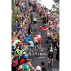 Purito, Contador, Aru y Froome en los tres kilómetros de ascensión a La Camperona.